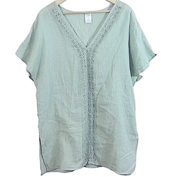 Kona Sol Size Large Women’s V-Neck Top‎ - Picture 1 of 11